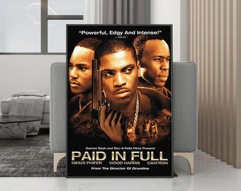 Klasyczny plakat filmowy na płótnie, płatny w całości – wydruk bez ramki – kolekcja dla fanów filmów – wystrój pokoju – prezent urodzinowy