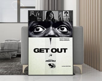 Get Out klassieke filmposter canvas muurkunst - ingelijste print - filmfans collectie - kamerdecoratie - verjaardagscadeau