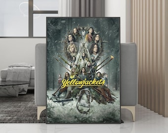 Yellowjackets filmposter canvas muurkunst - ingelijste print - filmfans collectie - kamerdecoratie - verjaardagscadeau