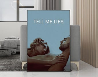 Tell me lies Filmposter Canvas Muurdecoratie - Ongeëncadreerde print - Filmfanscollectie - Kamerdecoratie - Verjaardagscadeau