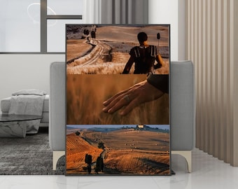 Klasyczny plakat filmowy Gladiator na płótnie – grafika ścienna – wydruk bez ramki – kolekcja dla fanów filmu – dekoracja pokoju – prezent urodzinowy