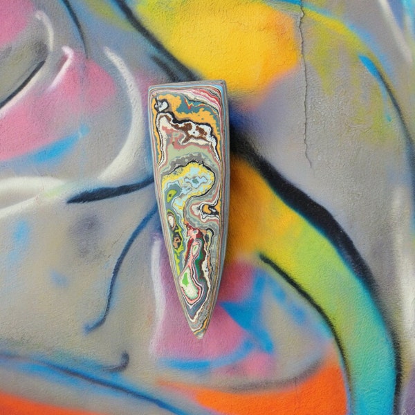 Graffiti Fordite aka Graffite hand cut in the uk new cool sustainable upcycled material