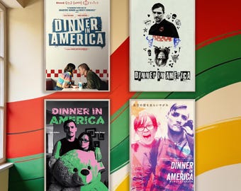 Póster de la película Dinner in America (2022), lienzo para pared, decoración estética cinematográfica, impresión sin marco, murales de pared, regalo de cumpleaños