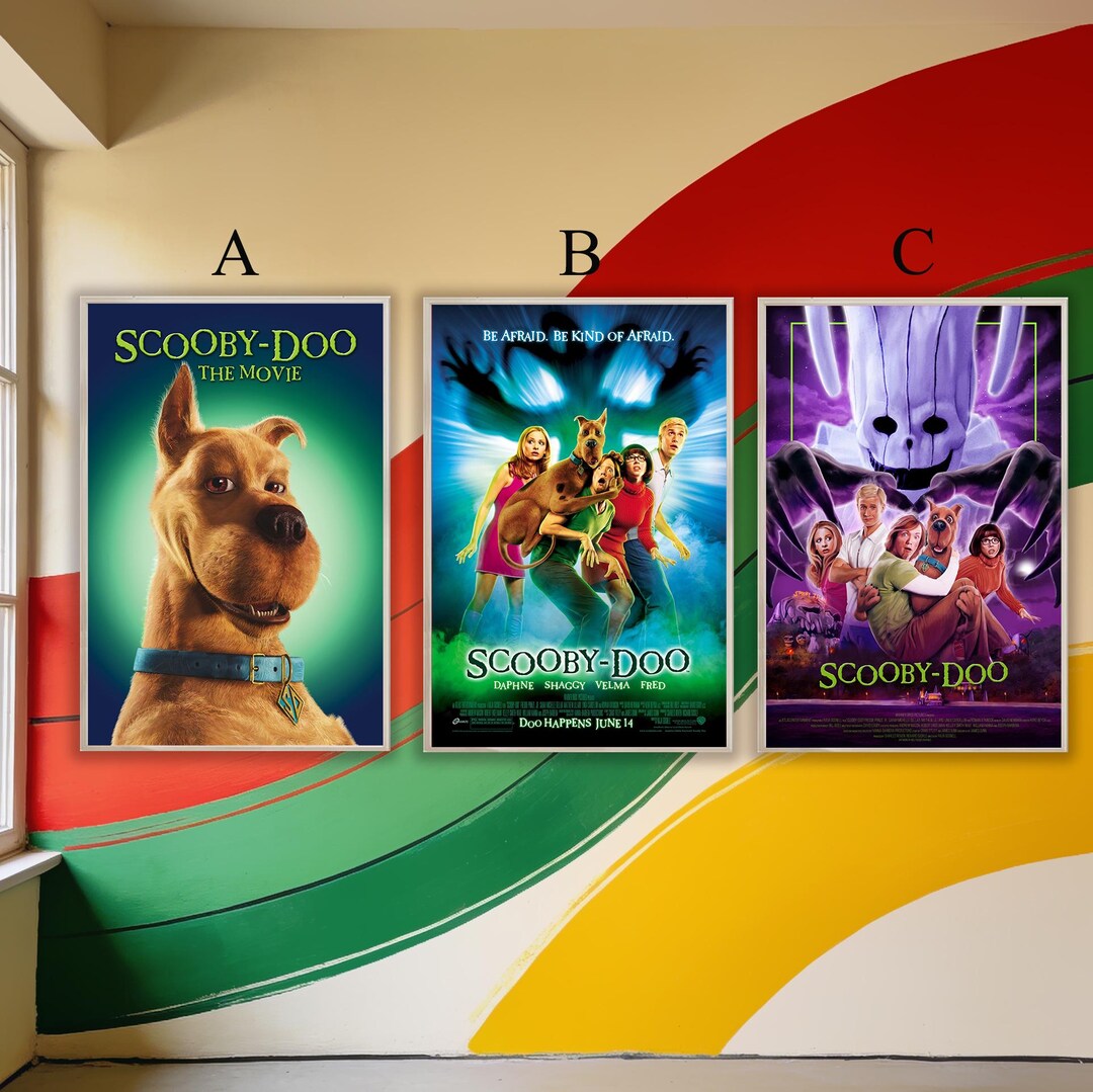 Scoobydoo (2002) Movie Poster Canvas Wall Art Cinematic Aesthetic — free download