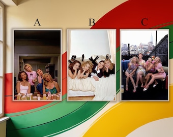 Póster vintage de chicas de Sex and the City en lienzo para pared / Decoración con estética cinematográfica / Impresión sin marco / Murales de pared / Regalo de cumpleaños