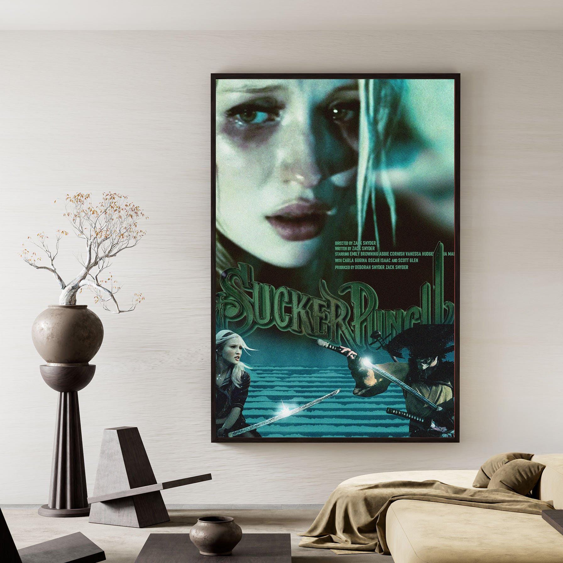 Sucker Punch Movie Poster Canvas Wall Art | Cinematic Aesthetic Decor ...