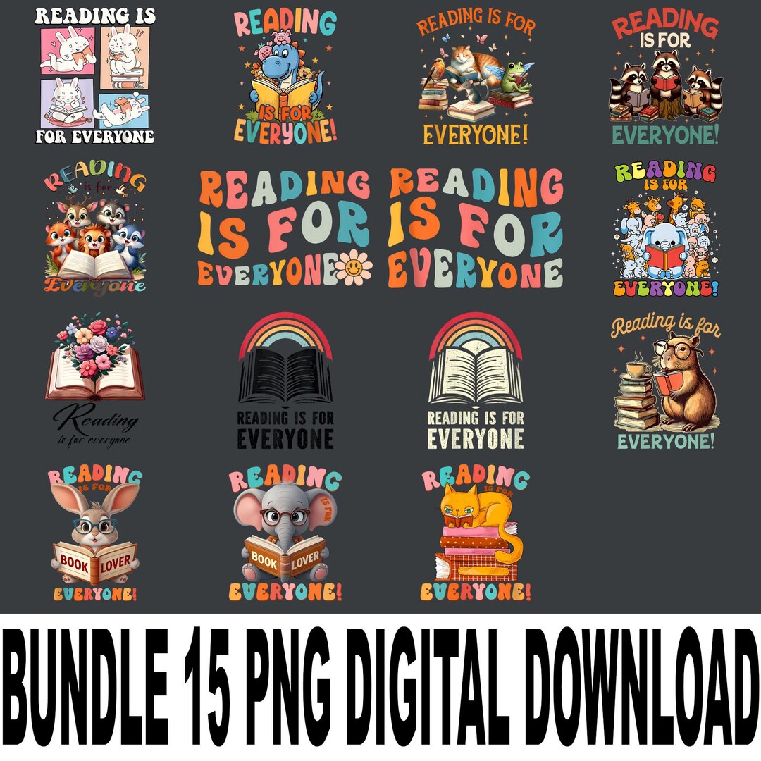 Reading is for Everyone PNG – Inclusive Reading Quote, Diverse Literacy ...