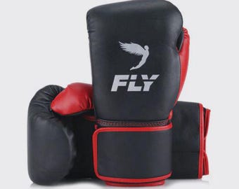 Leather Boxing Gloves: Tape Type  Fly,Gloves Custom made