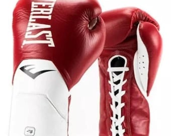Everlast Elite boxing gloves  Lace Up Pro Sparring Gloves 8oz-16oz