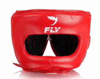 Fly Boxing Head Guard, Personalized Full-Face Headgear, Pro Training Protection, Sparring Helmet, Custom made