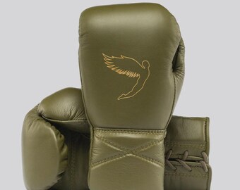 Genuine Leather Boxing Gloves Professional Fight and Training Custom Handmade