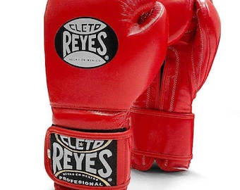 Guantoni da boxe rossi Cleto Reyes – Allenamento e sparring in pelle