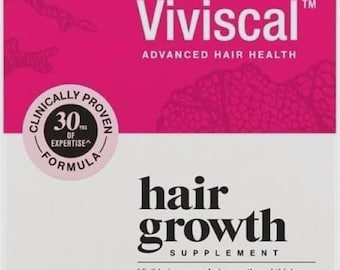 Suplemento alimenticio Viviscal para el crecimiento del cabello con complejo de colágeno, 180 tabletas.