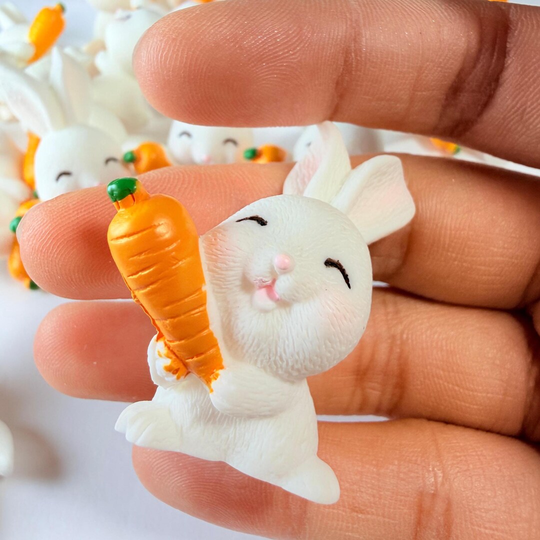 5/10/20pcs Big Rabbit Resin | Cute Kawaii Pendants for DIY Crafts ...