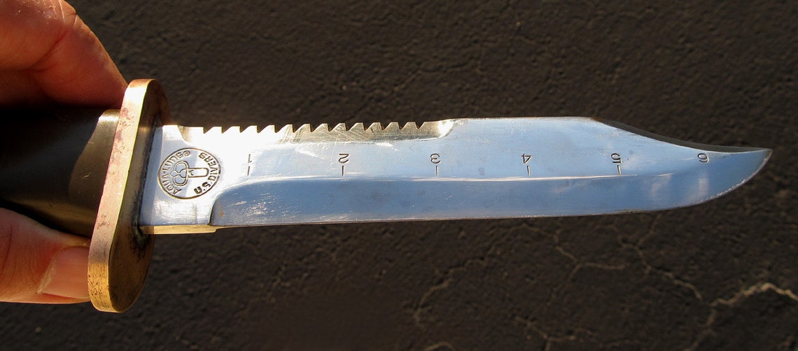 Rare Aqualung US divers vintage dive knife good shape Etsy