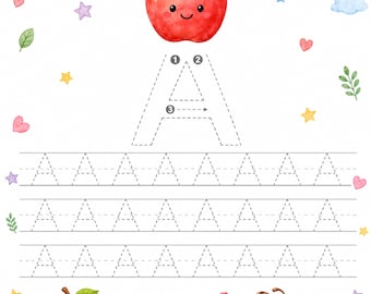 Alphabet Tracing Workbook for Kids | Preschool Curriculum Printable | Letter Tracing Worksheets | ABC Handwriting Practice |Digital Download