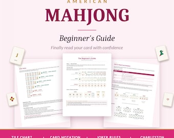 Guide du mah-jong américain pour débutants, tableau des tuiles, règles du joker, Charleston (PDF)