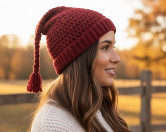 Melt the ICE Hat Crochet Pattern pdf |Y2K Drip Accessory, Red Resistance Beanie, Digital Download