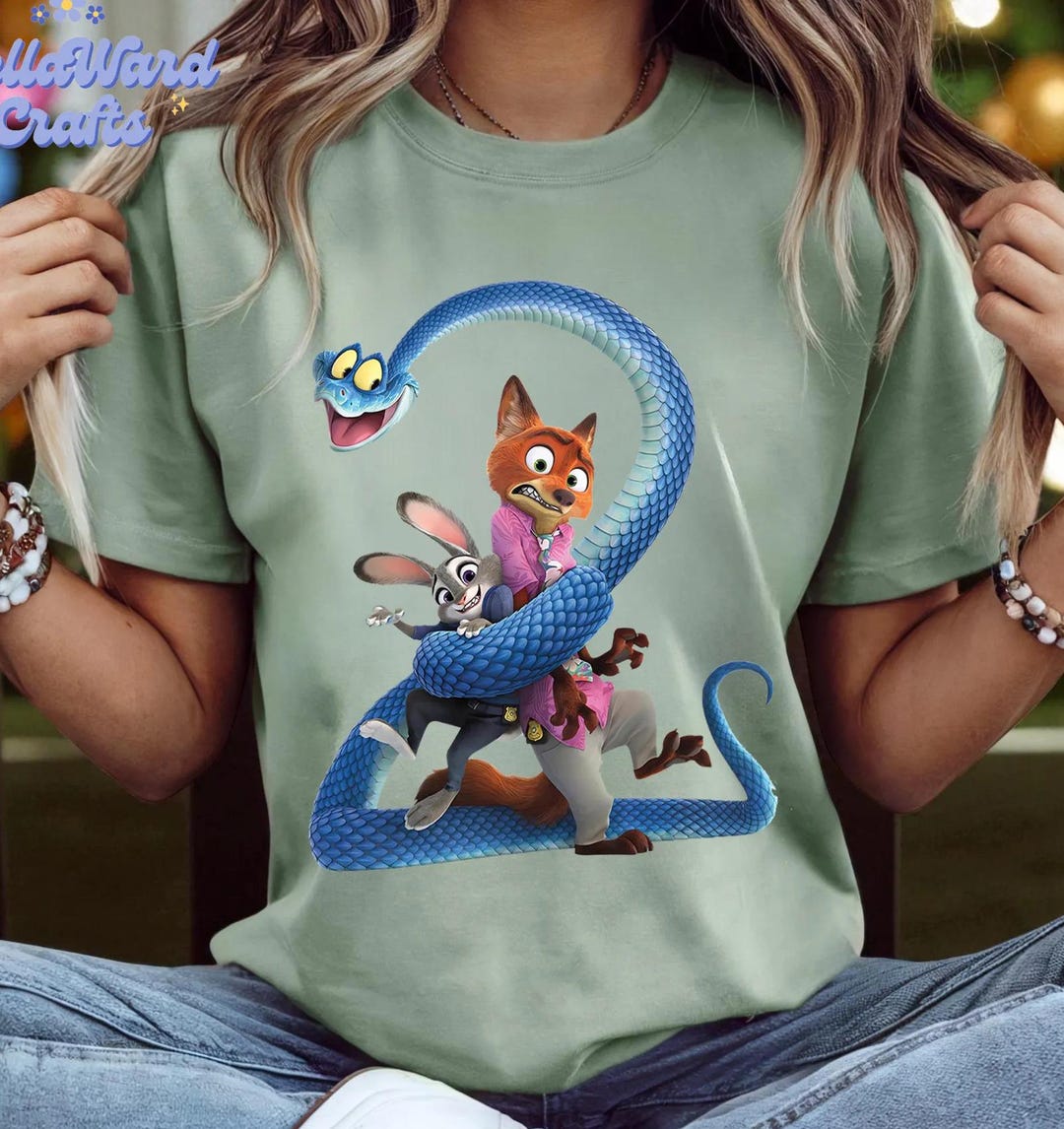 Zootopia Merch Disney Zootopia Shirt – Judy Hopps & Nick Wilde Comfort Colors Tee ...