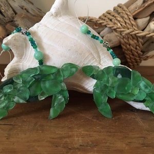 Sea Glass Sea Turtle Ornament: Handmade Beach Christmas Decor