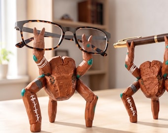 Rocky Figurine - 3D Printed Movie Authentic Glasses/Pencil Holder, Sci Fi Desk Decor, Project Hail Mary, Book Lover Gift, Funny Teacher Gift
