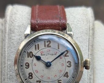 Waltham Military style Watch with a Swing-Out Case