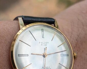 Stunning Soviet Era Poljot De Luxe Slim Working