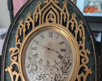 Late Victorian Gothic strut Clock by Howell James & Co. of London.