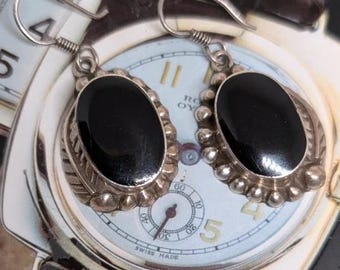 Lovely Native American 925 Hallmarked Earrings