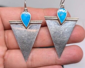 Stunning 925 with turquoise earrings Native American