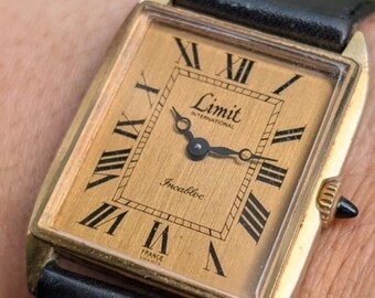 Vintage Limit International made in France Tank Roman dial