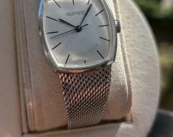 Beautiful mesh band ladies vintage watch by Olympic