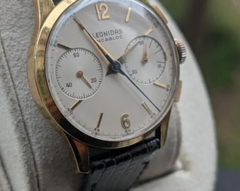 Stunning condition 1950s Leonidas Chronograph Working