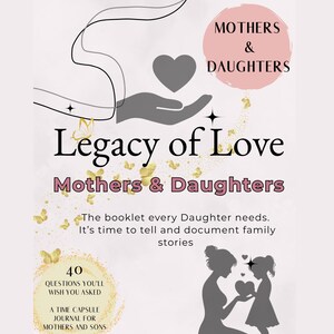 Mother-Daughter Legacy Journal: Guided Family Memory Book (PDF Download)