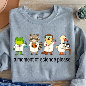 Science Squad Shirt, Funny Animal Scientist Tee, Lab Tech STEM Teacher Gift
