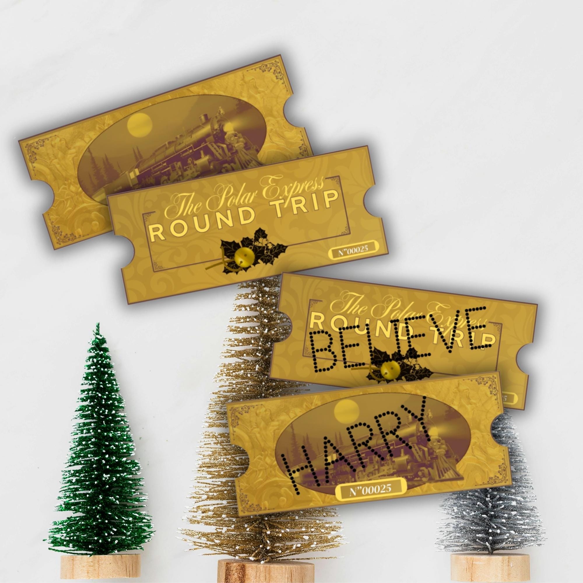 Personalised Polar Express Ticket - Etsy