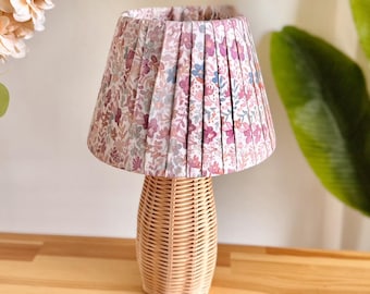 Table Lamp, Solid Handmade Rattan Lampshade, Natural Minimalist Home Lighting, Wicker Lampshade, Rattan Table Lamp