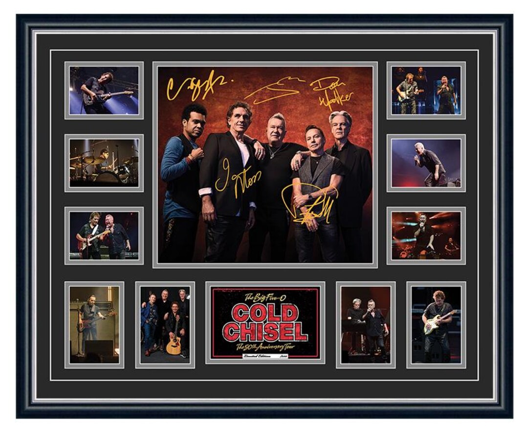 Cold Chisel the Big Five-o Tour Signed Framed Memorabilia - Etsy