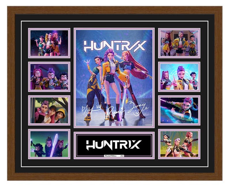 Huntrix Kpop Demon Hunters Signed Framed Memorabilia - Etsy Australia