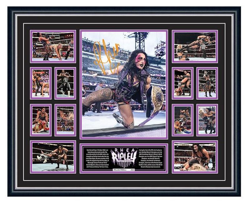 Rhea Ripley Signiture Rhea Ripley WWE Signed Framed Memorabilia - Etsy Australia