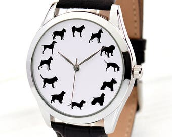 Dog Lover Gift | Dogs Watch | Dog Jewelry | Unique Fun Gift | Teen Boy Gift | Birthday Gift For Mom | Coworker Gift | FREE SHIPPING