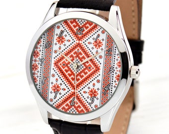 Folk Art Watch | Vyshyvanka | Gift For Her | Women Ethnic Jewelry | Ukrainian Jewelry Watch | Ukrainian National Art Watch | FREE SHIPPING