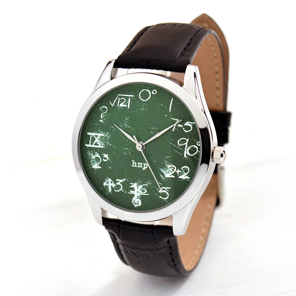 Math on Green Watch Math Teacher Gift Math Gift Math - Etsy