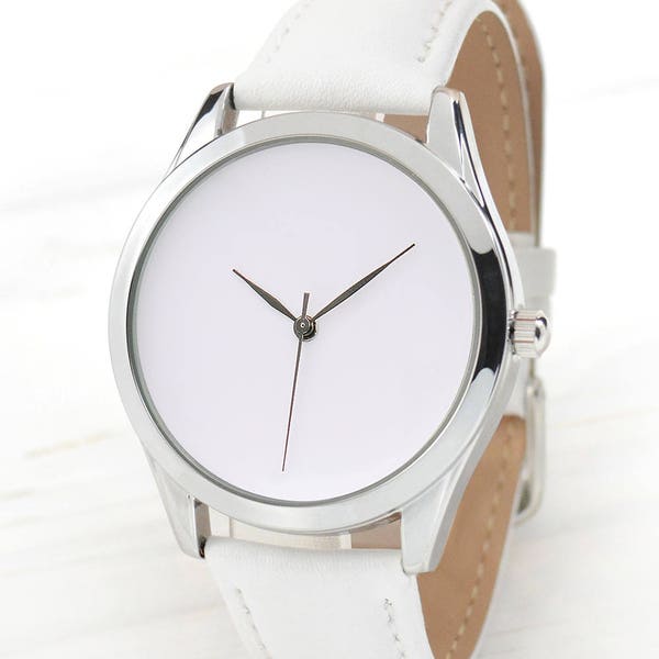 Minimalist White Watch | Gifts For Stylish People | Minimalist Jewelry | Gift for Men | Women Watches | Best Friend Gifts | FREE SHIPPING