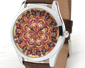 Boho montre | Des cadeaux uniques pour les sœurs | Montres femmes | Montre femme | Indian Jewelry | Montre cuir | Meilleur ami cadeau | LIVRAISON GRATUITE