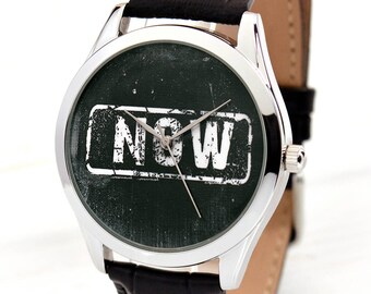 NOW Watch | Men's Watch | Gift For Brother | Black Watch | Gifts For Men | Coworker Gift | College Graduation Gift for Him | FREE SHIPPING