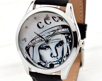 Yuri Gagarin Watch | Men's Watch | Unique Gift | Watches For Men | Birthday Gifts for Dad | Gift for Husband | FREE SHIPPING