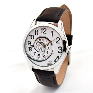 Spiral of Time Watch Men's and Women's Watches Unique Gift Boyfriend Anniversary Gift Best Gift FREE SHIPPING image 2