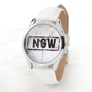 NOW Watch Anniversary Gift Unique Gift Gift For Him Gift For Boss Men's Watch Boyfriend Gift FREE SHIPPING image 3