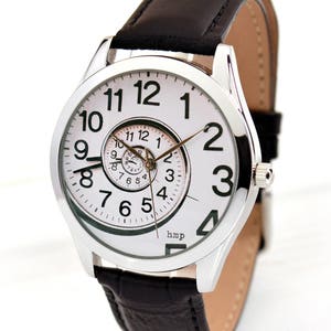 Spiral of Time Watch Men's and Women's Watches Unique Gift Boyfriend Anniversary Gift Best Gift FREE SHIPPING image 1